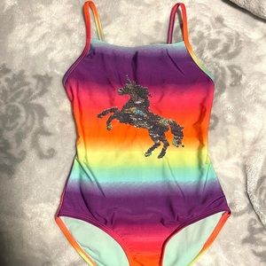 Girls unicorn one piece